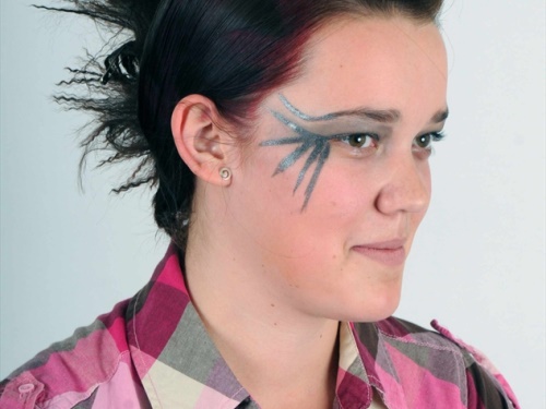 Školní kadeřnická soutěž v r. 2010 na téma: Punk